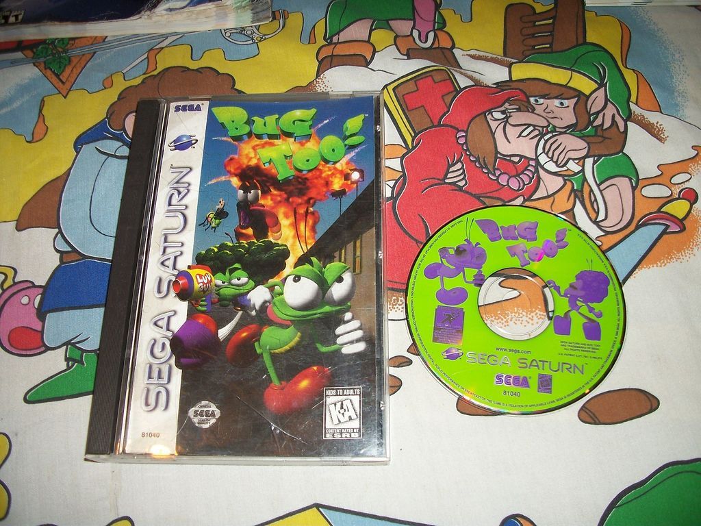 Bug Too Sega Saturn Complete Game RARE 2 Bug two  too