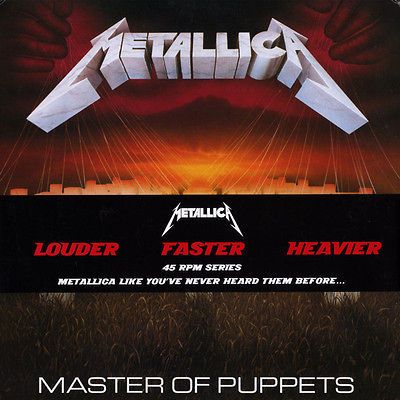 METALLICA Master Of Puppets 180g 45 R.P.M. HALF SPEED DOUBLE VINYL LP