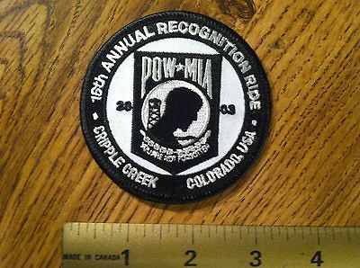 HARLEY DAVIDSON 16th ANNUAL POW*MIA RIDE PATCH 2003 CRI​PPLE CREEK