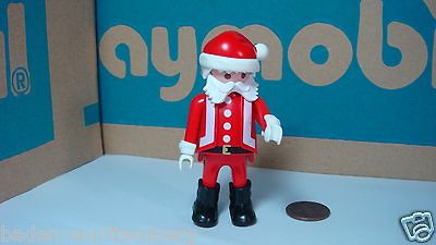 Playmobil christmas klicky series fat santa parted beard/red hat toy