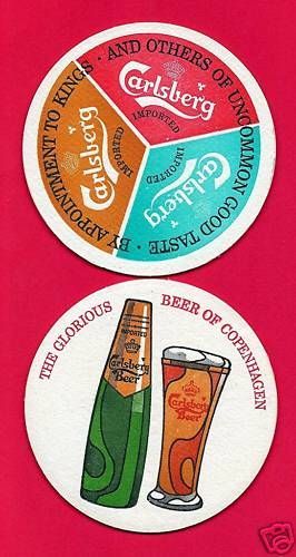 10 Old Carlsberg Beer Coaster The Beer of Copenhagen