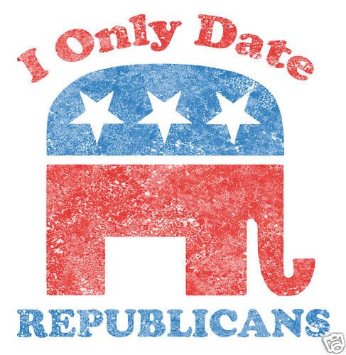 only date republican/s funny election t shirt Palin