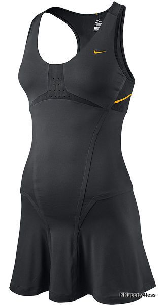 Nike Womens 480420 Maria Back Court Night Dress Bra Tennis Dance $150