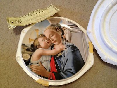 1981 Annual Christmas Stamp Art Plate Madonna and Child Plate#8679