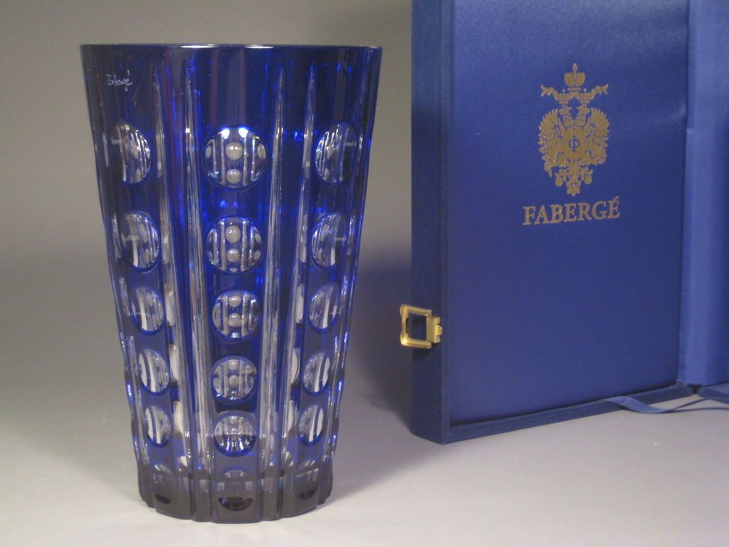 FABERGE SALUTE 10 VASE NEW IN BOX