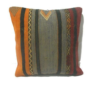 SIVAS HONEY COMB ANTIQUE &DECORATIVE 1oF A KIND KILIM PILLOW 16X16