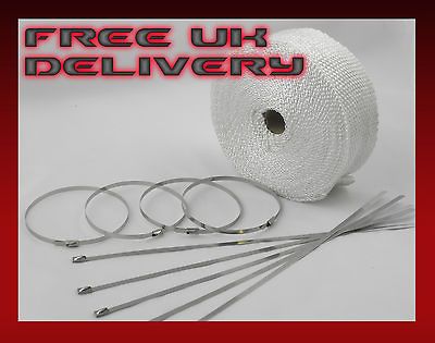 15M UNIVERSAL EXHAUST MANIFOLD HEAT WRAP AND TIES DRAG TRACK DRIFT KIT