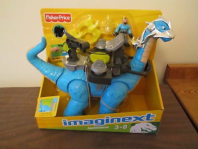 Imaginext Dinosaur Apatosaurus Brontasaurs New long neck blue 2011