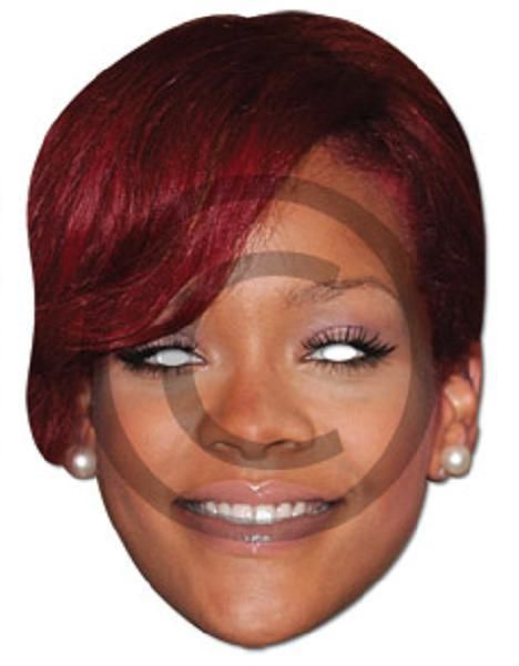 Celebrity Fancy Dress Rihanna Card Mask Rihana New