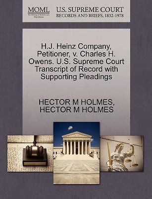 Heinz Company, Petitioner, V. Charles H. Owens. U.S. Supreme