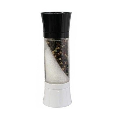 KitchenArt Dual Ended Salt and Pepper Grinder in Black and White