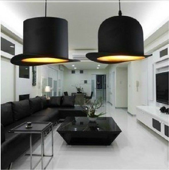 Light New Modern FABRIC Bowler/Tall Hat Ceiling Light Pendant Lamp