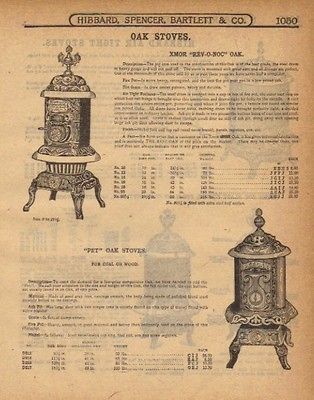 1917 XMOR REV O NOC OAK HEATING WOOD STOVES AD