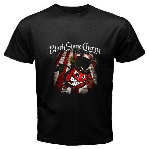 New Black Stone Cherry *Concert Logo Rock Band Mens Black T Shirt