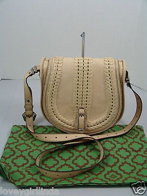 orYANY RESSE LARGE SADDLE BAG TAN ♥NWT♥ STUNNING & BEAUTIFUL