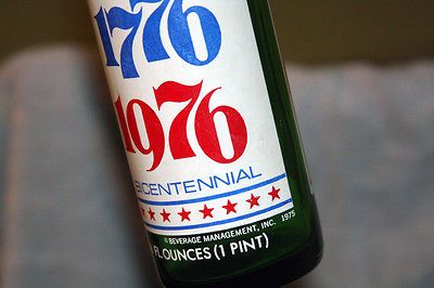 Vintage Seven 7 Up Bicentennial Commemorative 1776 1976 Empty Glass