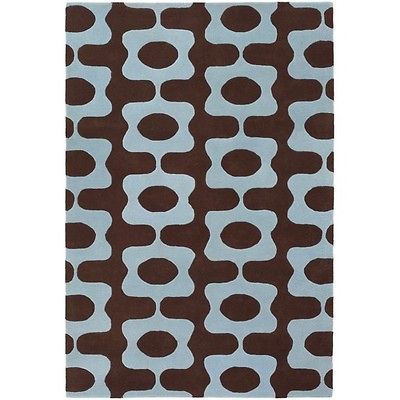 Chandra Rugs Inhabit Designer Brown/Blue Rug