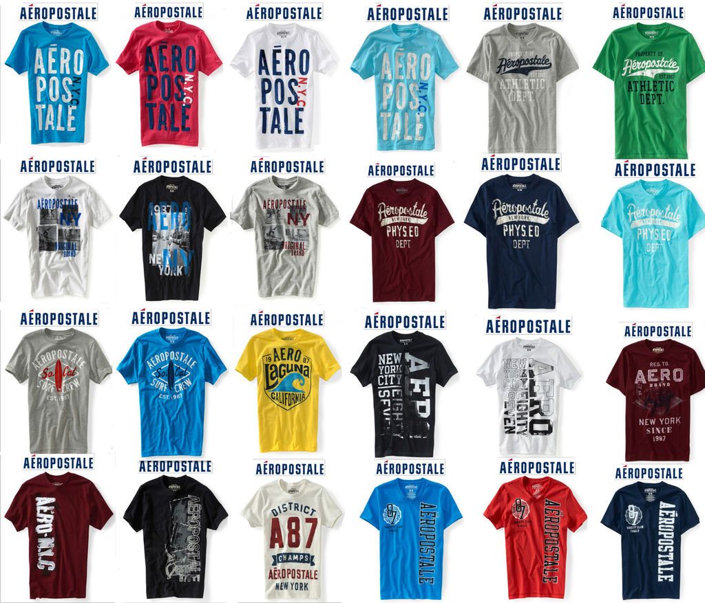 NWT GREAT AEROPOSTALE T SHIRT XL,2X,3X,XXL,X XXL,2XL,3XL,BL ACK,SHITE