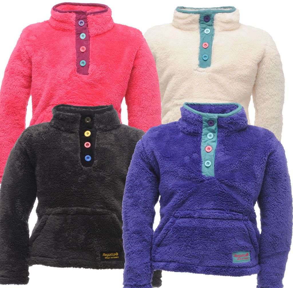 Regatta NEW Warm Chill Fleece Fluffy Hi Pile Age 3   16 yrs Girls Top