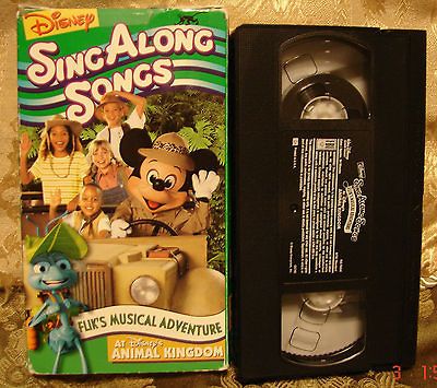 Disneys Sing Along Songs Vhs FLIKS MUSICAL ADVENTURE Animal Kingdom