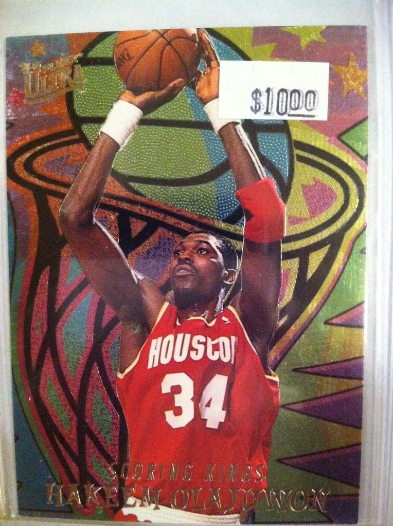 HAKEEM OLAJUWON 1994 95 Fleer Ultra *SCORING KINGS INSERT* *1/2 on