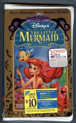 WALT DISNEY VHS VIDEO THE LITTLE MERMAID   NEW   SEALED