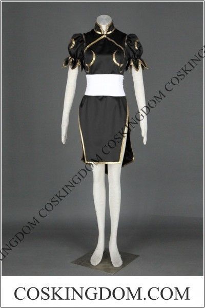 Street Fighter Chun Li Black Cosplay Costume Ver.2