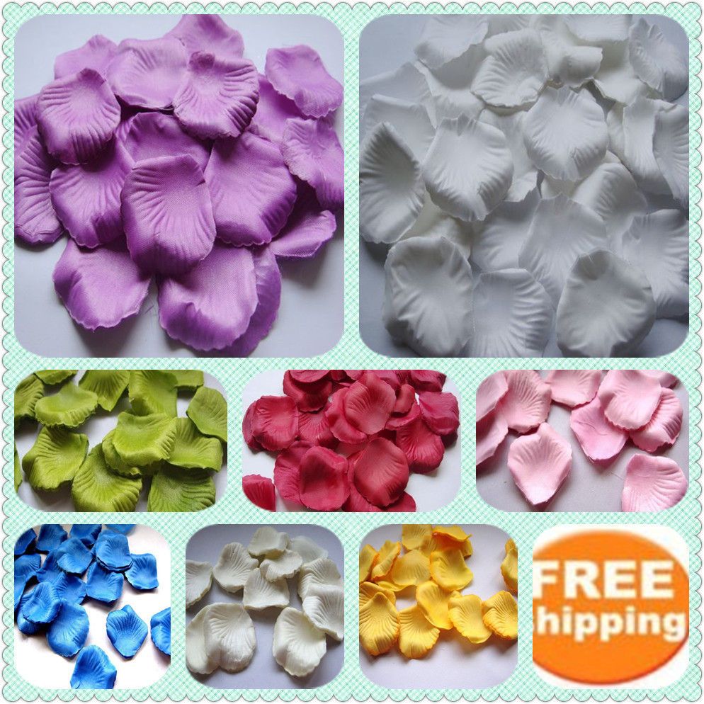 WHOLESALE NEW 2000PCS SILK PETALS Home / Wedding Decoration 4CM FREE