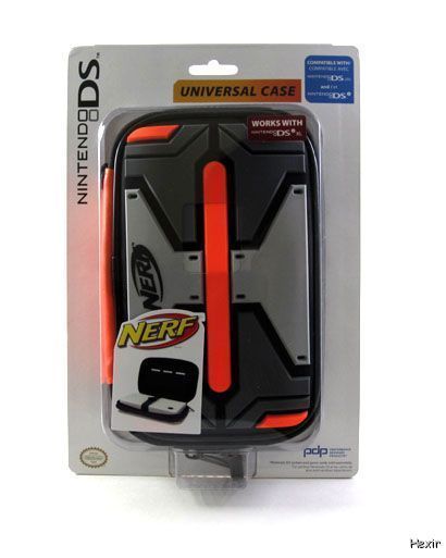 Nintendo DSi DS XL Universal Nerf Carry Case PDP ORANGE GREY New (3DS