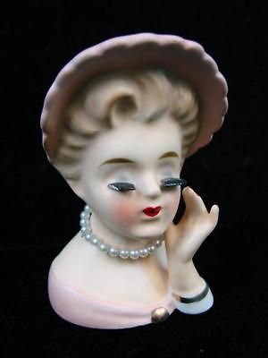 Rare Collectible Inarco Head Vase Figurine E 1277 Vtg 1963 Lady Bust