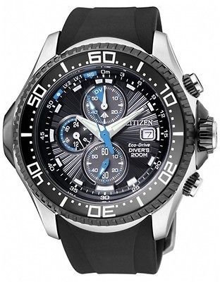 CITIZEN PROMASTER ECO DRIVE AQUALAND CHRONO DIVERS WATCH BJ2110 01E