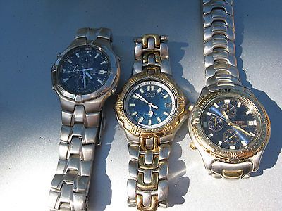 LOT Citizen Eco Drive and quartz chronograph watches