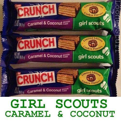 Girl Scouts Caramel Coconut Cookie Candy Bar 12 1.3oz (15.6oz tot