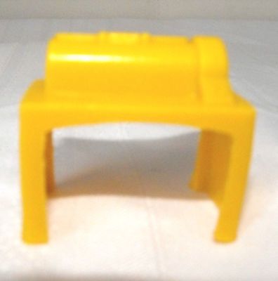 Rare Vintage Dollhouse Miniature Yellow Mangle Iron Machine Press