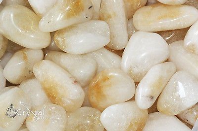 Tumbled Citrine Quartz 1lb Lot Large 1+ Stone Reiki Crystal Healing