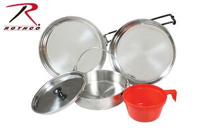 Portable Military Type Cookwear Mess Kit Utensil Chow Kit Set Boy