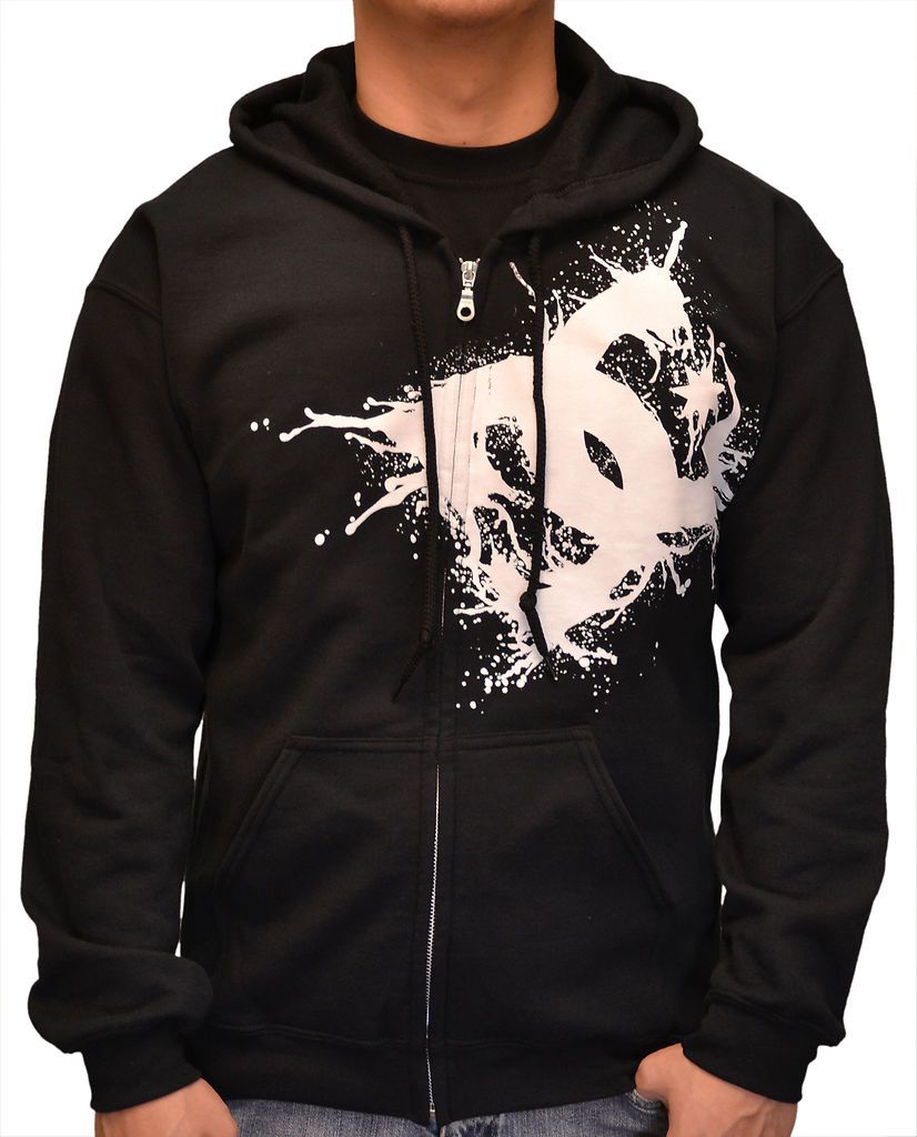 DC Shoes Mens Aisle Clean Up Full Zip Hoodie   Black/White