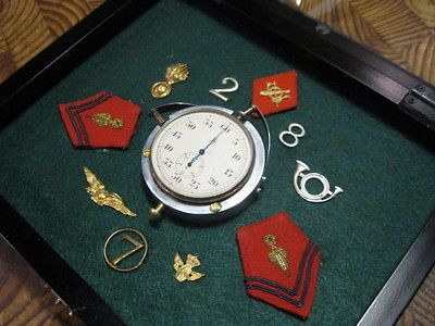 Vintage Elgin Natl. Watch Co. Clock Aircraft Airplane Watch 8 Days