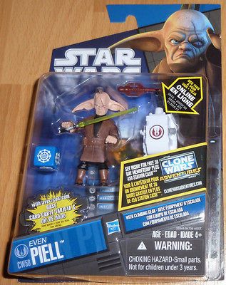 STAR WARS CLONE WARS CW 58 EVEN PIELL MINT NEW SEALED C9+