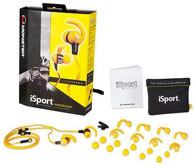 New Monster iSport LiveStrong In Ear Headphones Earbuds w