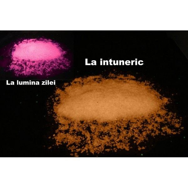 Glow in the dark Sand Pink   Orange Phosphorescent decorative Sand