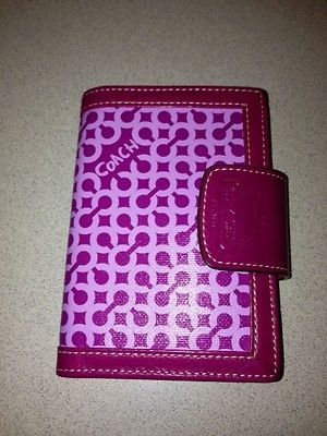 COACH PENELOPE OP ART DAY PLANNER LILAC   RARE