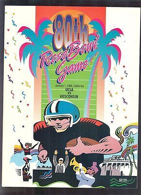 1994 UCLA v Wisconsin Rose Bowl Football Program