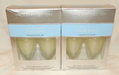 WORKS WHITE BARN CANDLE WALLFLOWER FRAGRANCE BULBS FRESH LINEN