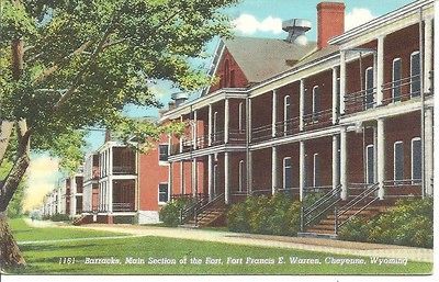 FORT WARREN, CHEYENNE, WYOMING POSTCARD