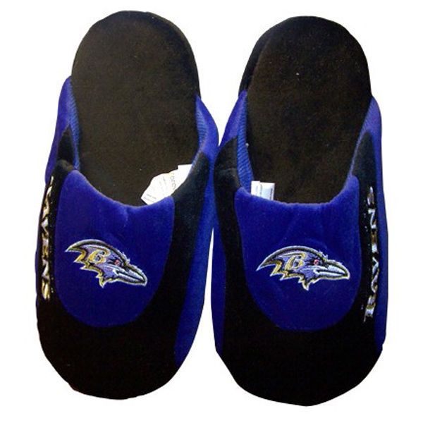 Ravens Slippers Mens  Womens NFL Comfy Feet Slip On House Shoes