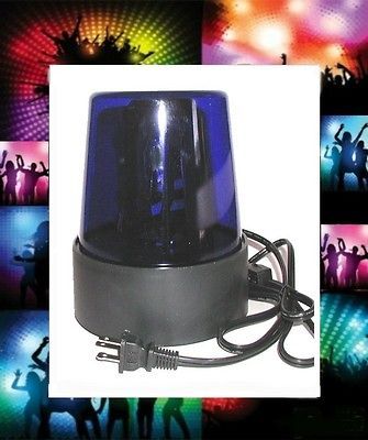 ELECTRIC ~ BLUE REVOLVING FLASHING DISCO PARTY BEACON LIGHT 110V