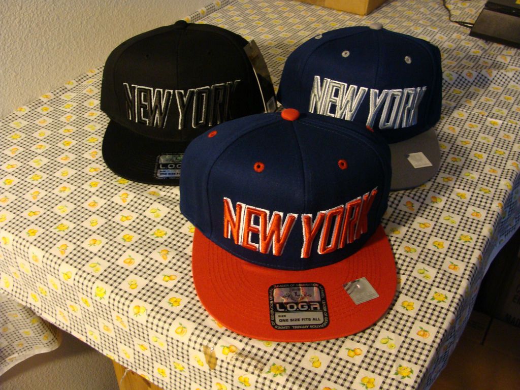 CUSTOM ARCH BACK SNAPBACK FLAT BRIM NEW YORK HATS