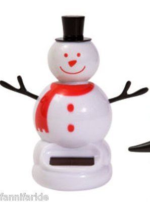 DANCING SNOWMAN ~ SOLAR POWERED DANCING SNOWMAN ~ 4.5 x 2.5 x 2