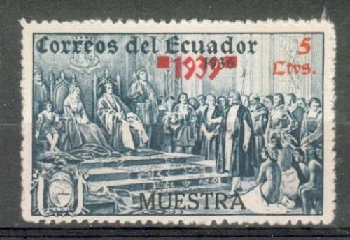 ECUADOR (#604) COLON/COLUMBU S 1939 unissued 5c